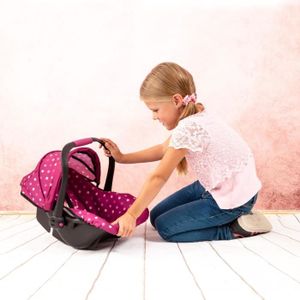 Bayer Chic 2000 Siège-auto pour poupées Melange anthracite-rose - Comparer avec