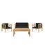 Fabrique En Bois D Acacia Tres Durable Ce Set De Jardin Se