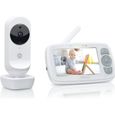 Motorola Ease 34 Moniteur bébé avec caméra - Babyphone 4,3" HD - Vision nocturne, Talkie walkie, Zoom, Température ambiante-0