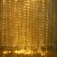 Neufu 3mx3m 300led Rideau Lumineux Mariage Deco Usb Avec