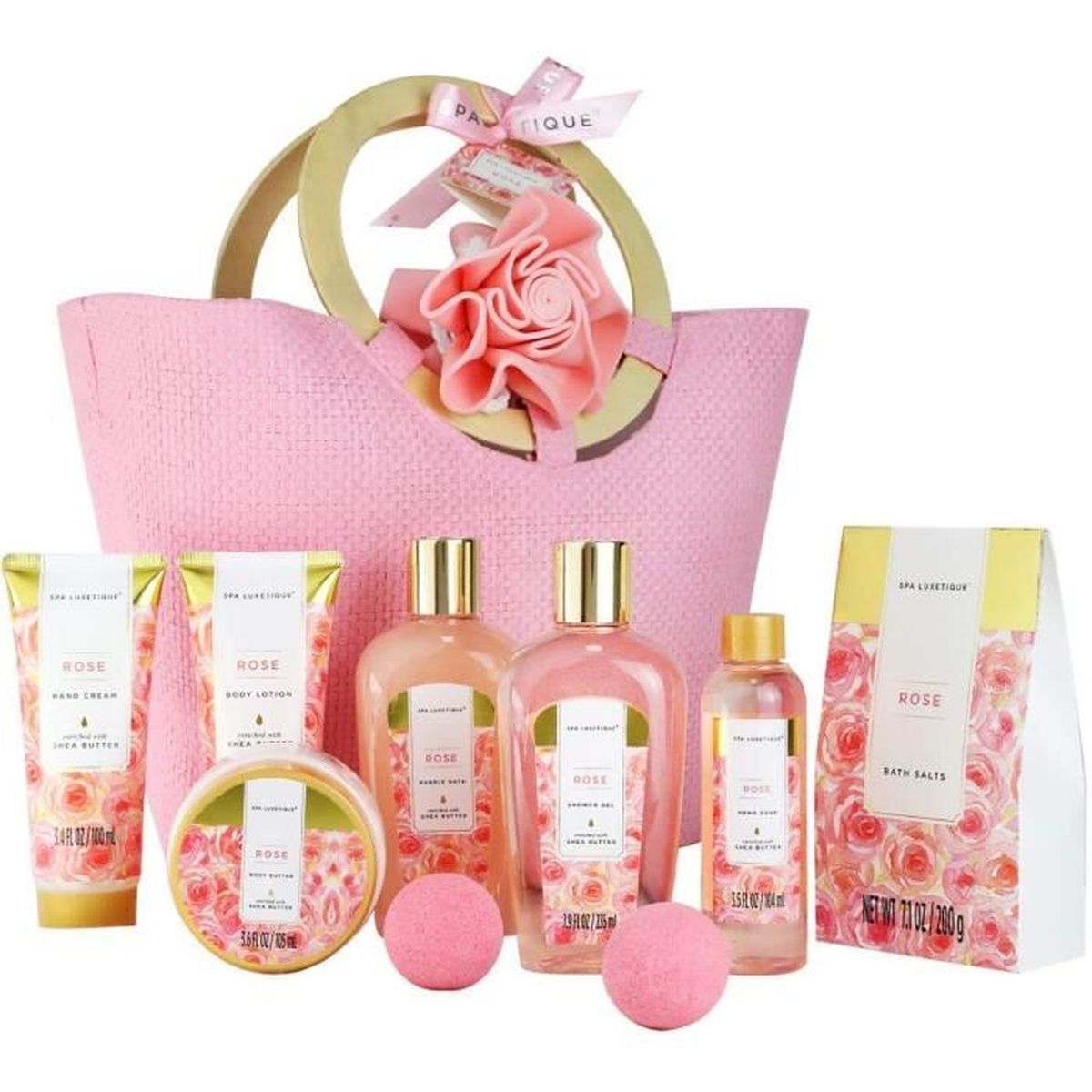 Coffret Soin Visage Femme Pas Cher Spa Luxetique Coffret de Soins pour Femme, 10 PC Coffret de Bain au Parfum  de Rose, Gel Douche, Bain Moussant, Cadeau d'Anniversaire - Cdiscount Au  quotidien