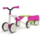 CHILLAFISH Draisienne Combo Quadie+Trailie - 4 Roues - Rose - 1 à 3 Ans
