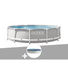 Kit piscine tubulaire Intex Prism Frame ronde 3,66 x 0,76 m + Bâche de protection