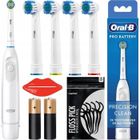 Brosse à dents électrique - Oral-B - DB5 Pro Battery - 4 embouts DailyClean - 1 Precision Clean - accessoires inclus