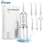 Hydropulseur Jet Dentaire Portable - IFANZE - 230ML - 3 Modes - 6 Buses - IPX7 - Rechargeable USB
