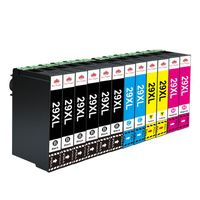 29XL AUMOK pour EPSON 29 XL EPSON Multipack 29 - Fraise - Noir, Cyan, Magenta, Jaune (C13T29864022) -pack de 12 -500 pages