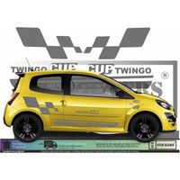 Renault Twingo Cup  - GRIS - Kit Complet  - Tuning Sticker Autocollant Graphic Decals