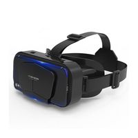 Lunettes 3D,Smartphone G10 avec lunettes de réalité virtuelle 3D, boîte stéréo VR, casque d'écoute en carton avec - G10[D258294]