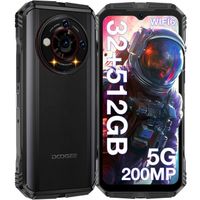Téléphone Portable Incassable 5G DOOGEE V30PRO 6.58 pouces 32+512 Go, 10800mAh-33W Android 13,200MP-NFC - Noir