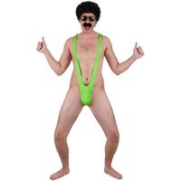 Mankini de Borat - JADEO - Vert fluo - Déguisement EVJG adulte fête costumée