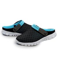 Sandales Homme ECELEN - Bleu - Tongs Claquettes Confort Chaussures de Plage Eté Chaussures de Maille Occasionnel