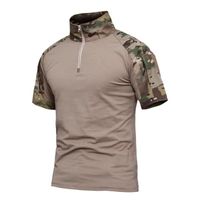 1Bests Ensemble Compression Homme Camouflage – T-shirt Manches Courtes + Pantalon, Idéal Sport & Fitness