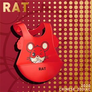 BAVOIR Rat du zodiaque - taille unique - Bavoirs Imperméa