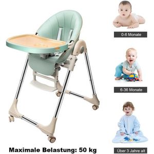 CHAISE HAUTE  Chaise haute évolutive pour bébé - Sweety Fox - 7 hauteurs, dossier inclinable, plateau clipsable