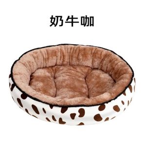 ENCLOS - CHENIL Lits ovales chauds pour chiens, tapis de couchage doux pour chiots, chenil pour petits, moyens et grands  beige L 60x48cm -NOAH20766