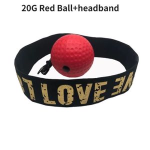 SAC DE FRAPPE 20G Boule Rouge - Boxe Reflex Ball Head monté Boxe