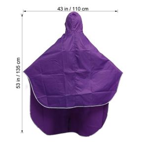 BÂCHE DE PROTECTION Violet - Manteau de pluie pour moto, couverture co