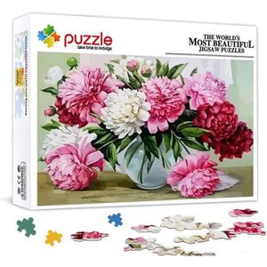 PUZZLE Puzzle Adulte 1000 Pièces Fleur Puzzle Jigsaw Chal