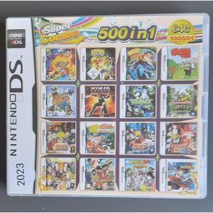 JEU 3DS 500 Jeux en 1 NDS Jeu Lot Carte Super Combo Cartou