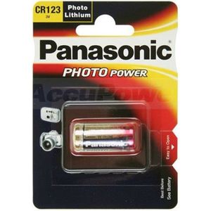 PILES Panasonic CR123A, CR123 Photo Power Lithium batterie Lot de 5