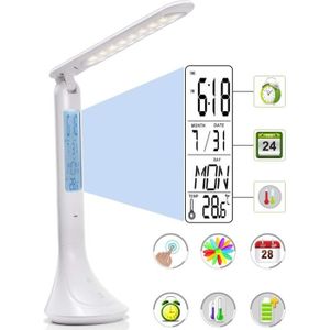 Lampe de bureau réveil Lampe de chevet LED avec écran