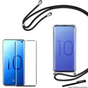 étui de téléphone avec Cordon Housse pour Smartphone Lanyard Case Holder Tour de Cou Lanière en Corde YuhooTech Collier pour Samsung Galaxy S10 Lite Coque Cover Necklace Bandouilière Stylée 