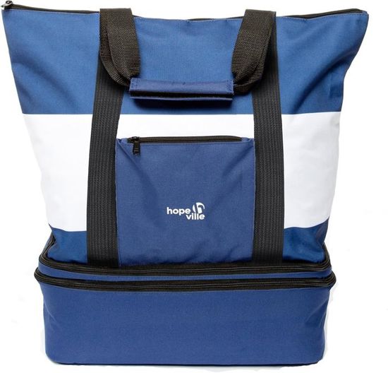 Grand Sac De Plage Pour Femme Avec Fermeture Éclair, Sac De Bain