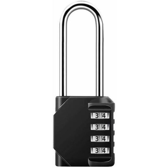 Cadenas à Combinaison Lawnize - Anse Réglable, 4 Chiffres - Alliage Zinc - Pour Casier, Vélo, Portail