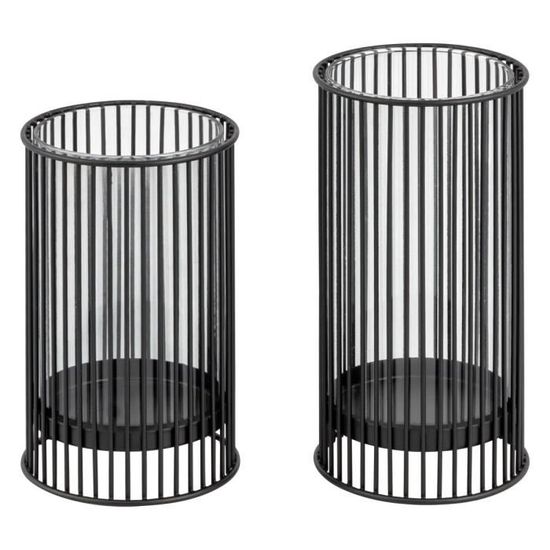 Bougeoirs Pentagramme En Résine Noire - Lot De 2 - Style Gothique Wiccan