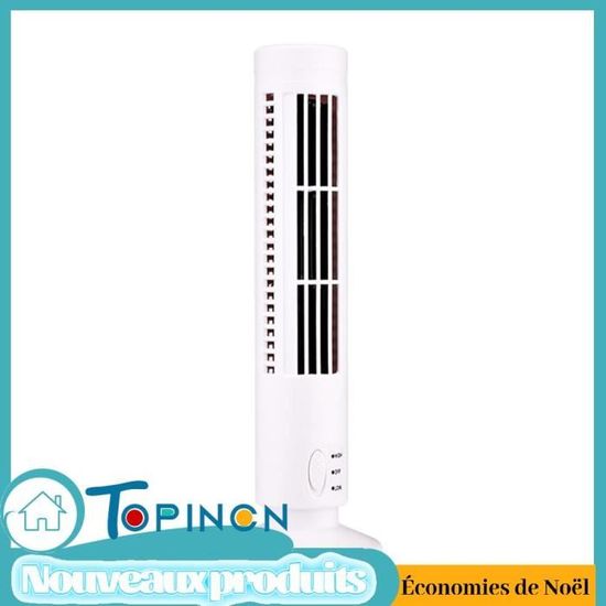 Ventilateur Tour Sans Pales Newlux W80 - 45W, 3 Vitesses, Oscillation 70°, Minuterie 120 Min, Moteur Cuivre - Blanc - 2