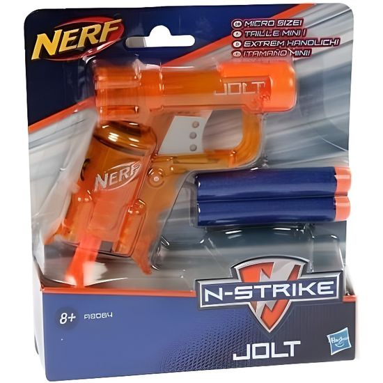 HASBRO Nerf N-Strike Elite JOLT Blaster ORANGE Taille mini jouet jeux pistolet en fléchette mousse jeux d'extérieur