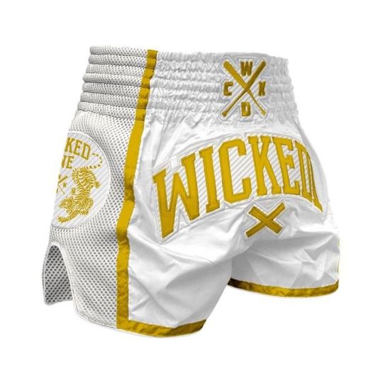 Short WickedOne Muay Thai WOT Blanc
