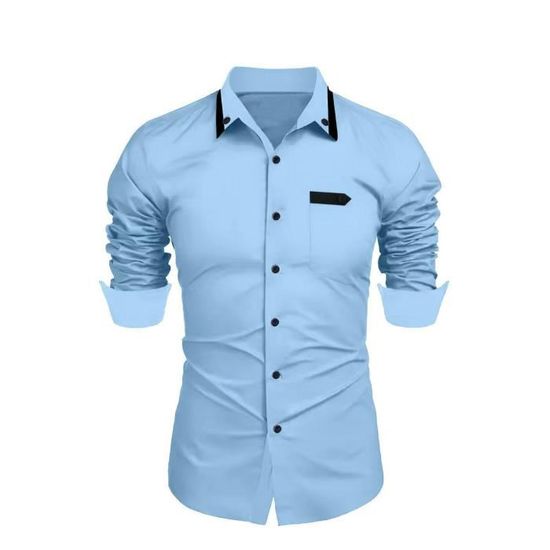 Chemise Boulder Creek Homme 6XL - Bleu, Manches Longues, Boutonnée - Pêche Et Outdoor