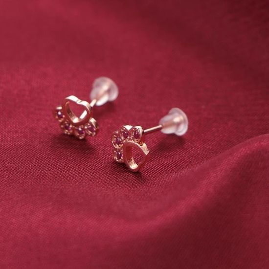 1 Paire élégant Rose Strass Cristal Camellia Oreille Clip Dangle Boucles d'oreilles Bijoux