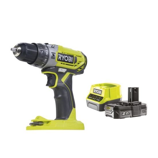 Ryobi - Pack brushless perceuse-visseuse à percussion 18v oneplus, ryobi perceus