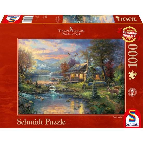 Puzzle - SCHMIDT SPIELE - Dans le paradis naturel - Paysage et nature - 1000 pièces