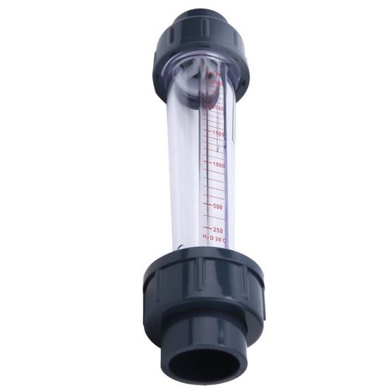 Débitmètre Eau Tube Plastique 1.2-12m³/h - ABS Avec Flotteur Pour Tuyau DN40 50mm - Précision 4%