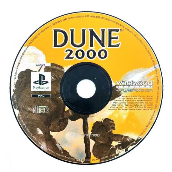 DUNE 2000 Jeu Sony Playstation 1 PS1 PAL Disque seul