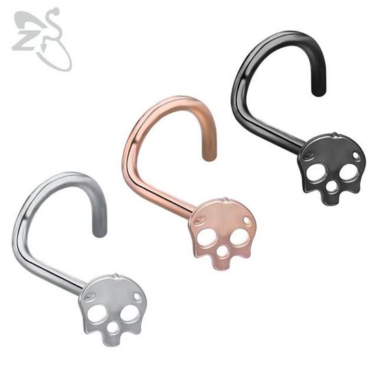 Demi-boule Piercing Acier Noir 316L - Pour Tige 1.6mm Vis Interne Et Micro-dermals