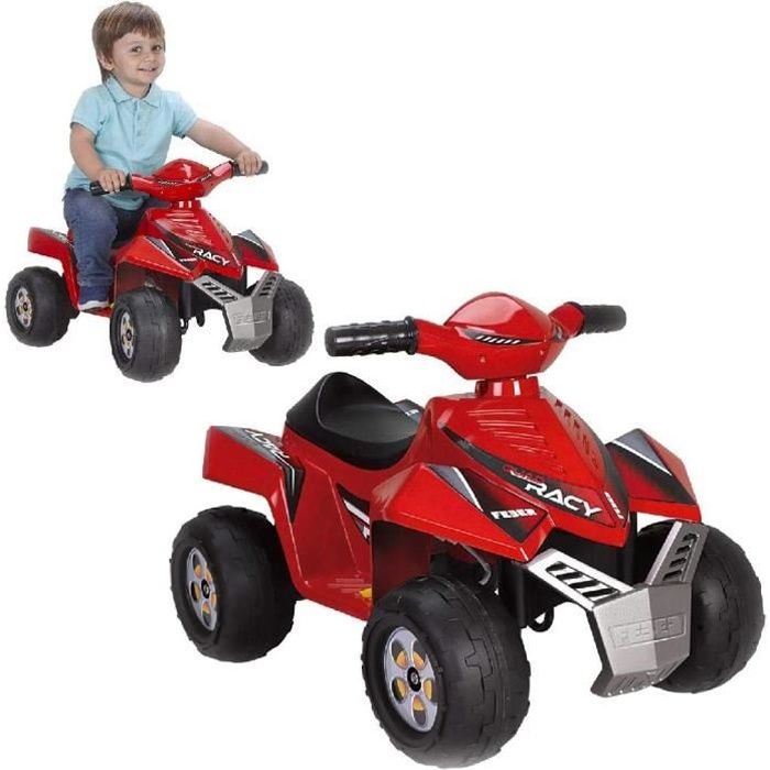 FEBER Racy - Quad Electrique pour Enfants de 12 mois à 3 ans, 6V, Rouge (Famosa 800011252) A9