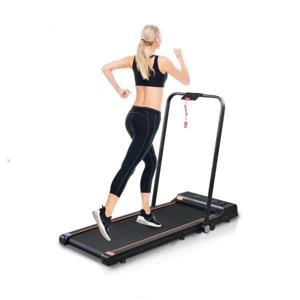Tapis roulant électrique de course pliable 735W 1.0-6km/H écran LED multifonctions acier