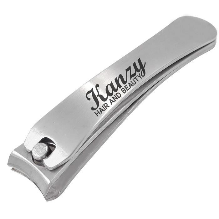 Coupe ongles acier inoxydable - manucure et pédicure - design parfait pour droitier et gaucher