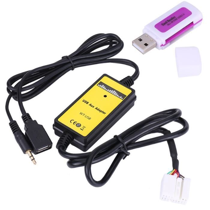Auto Car USB Aux-In Adapter MP3 Player Cable Radio Audio Interface for Honda Accord Civic Odyss---FAC
