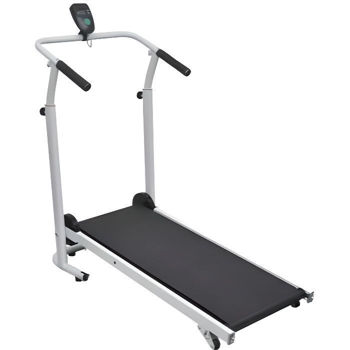 Tapis de Course en Acier Peint - Capacité : 100 kg - 100 x 53 x 105 cm - Noir