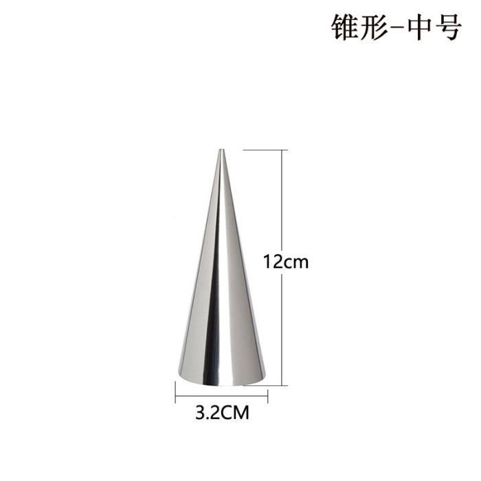 Pratique acier inoxydable Croissant grand Tube spirale gâteau Dessert décoration outil pain pâtisserie moule cône pâte r GF9505