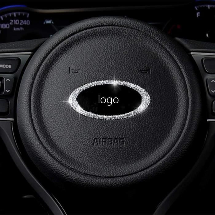 Garniture intérieure de volant avec logo pour Kia Sorento Stinger Forte Soul Rio Sportage BORreed Carens Cerato Cadenza Strass aut