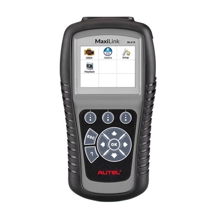 Autel ML619 Lecteur de code OBDII-EOBD avec diagnostic de ABS - SRS écran couleur TFT 320 x 240