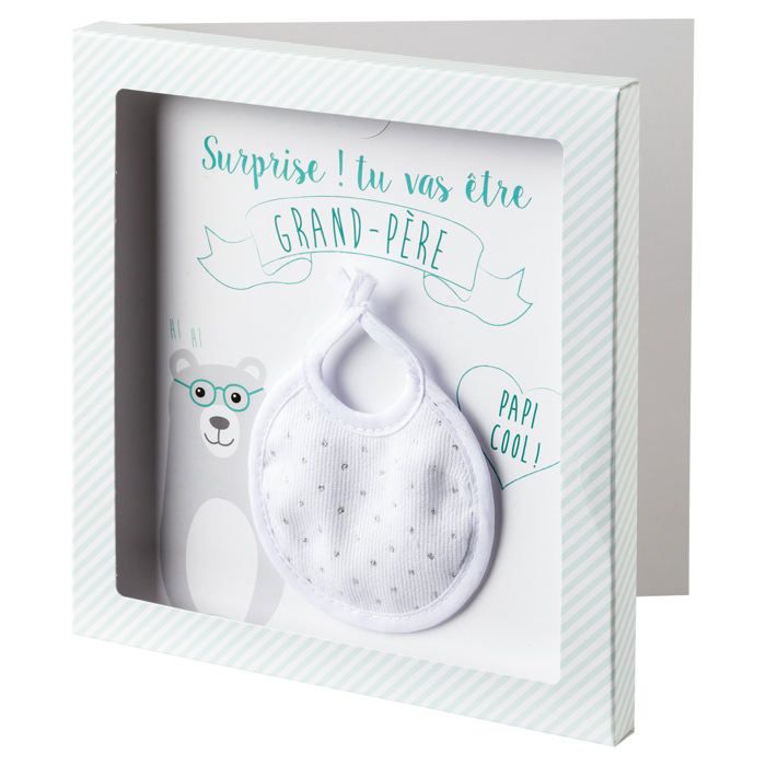 BABYCALIN Carte cadeau surprise Grand-père + Enveloppe