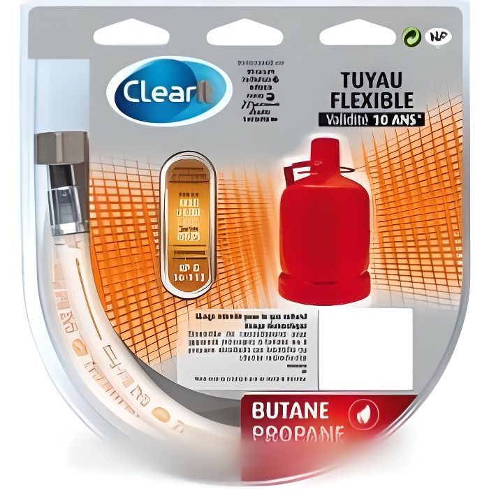 TUYAU GAZ BUTANE-PROPANE 2,00M (VALIDITÉ 10 ANS) POUR TABLE DE CUISSON BRANDT 2854512 - * TUYAU GAZ - BVMPièces