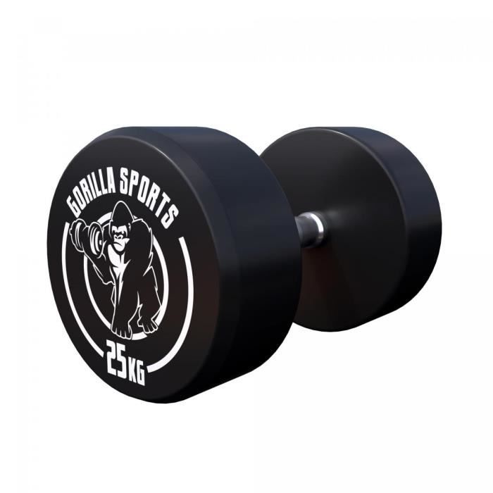 Gorilla Sports 25 kg Dumbbell haltère poids